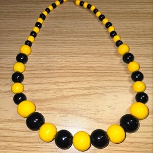 Black and Yellow Necklace